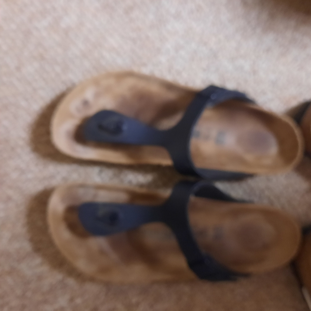 Birkenstock gizeh black leather